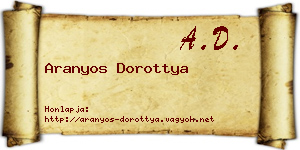 Aranyos Dorottya névjegykártya
